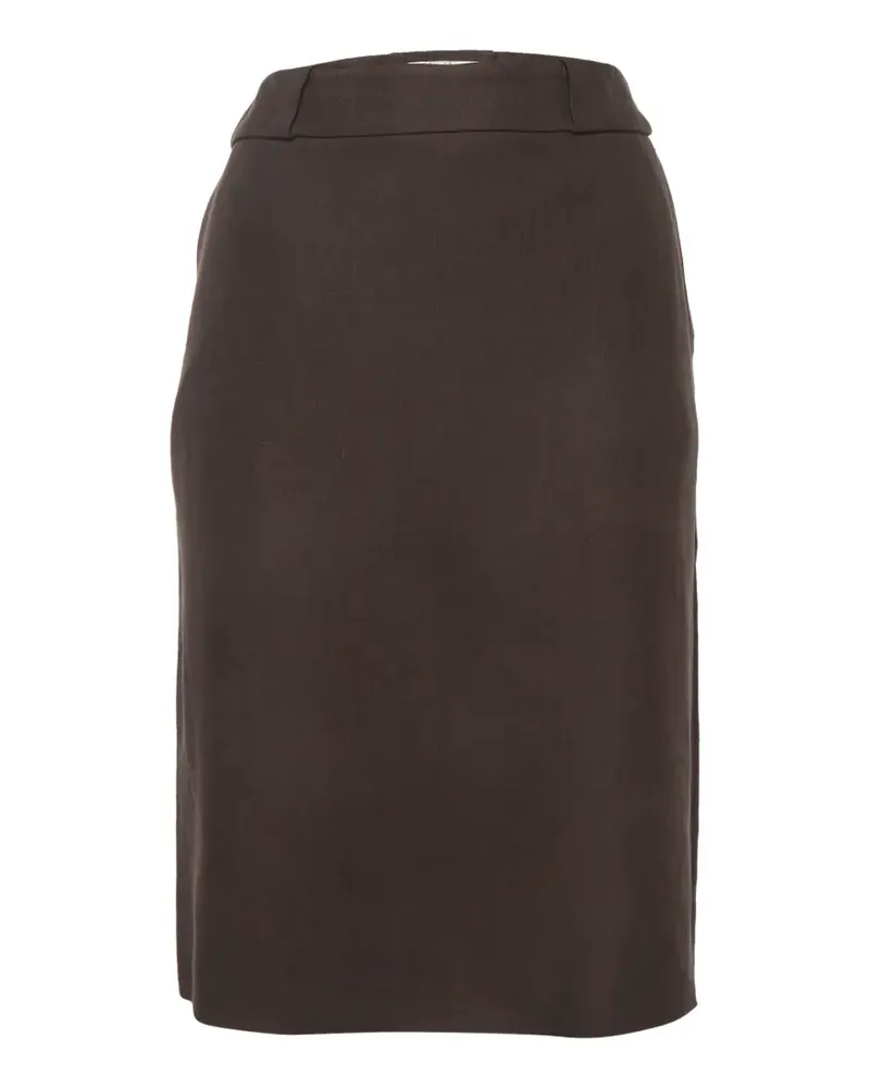 Max Mara Mittellanger Bleistiftrock - Grau Grau