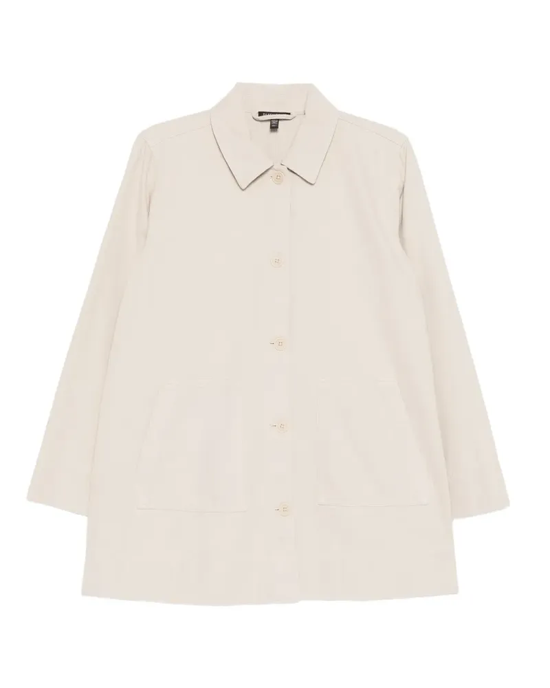 Eileen Fisher Mantel mit aufgesetzten Taschen - Nude Nude