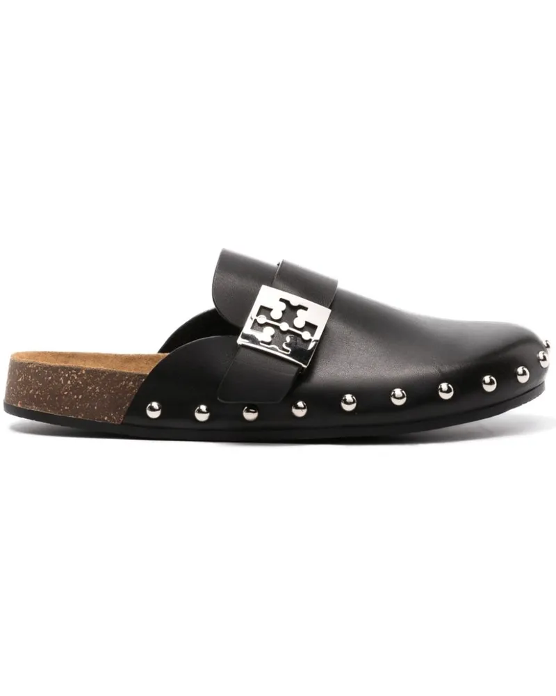 Tory Burch Mellow Slipper mit Nieten - Schwarz Schwarz