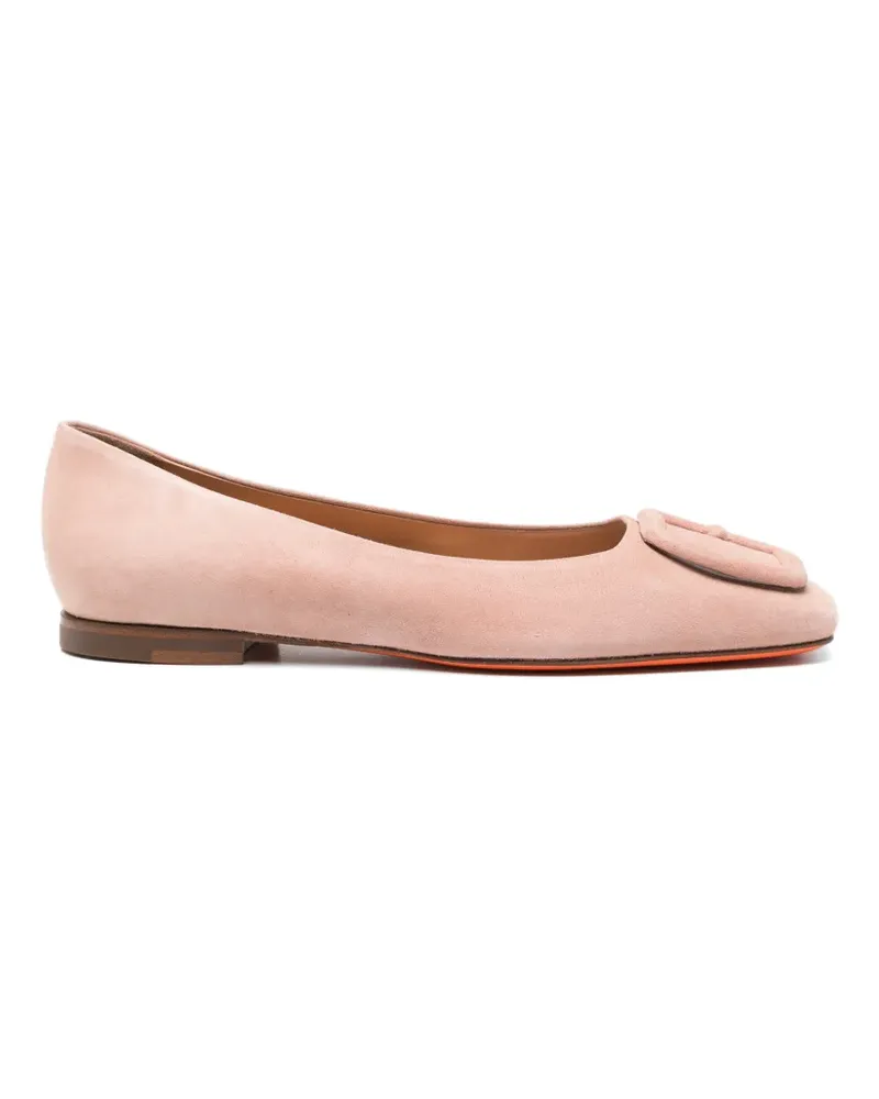Santoni Ballerinas mit eckiger Kappe - Rosa Rosa
