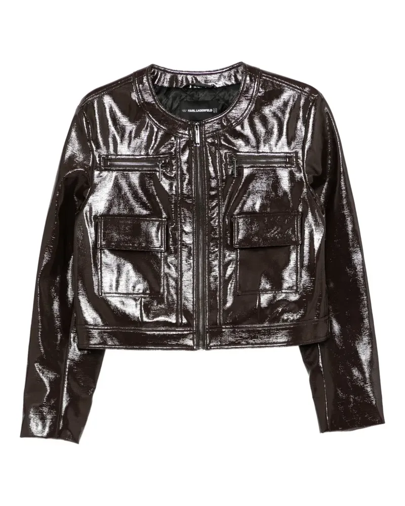 Karl Lagerfeld Jacke mit Logo-Prägung - Braun Braun