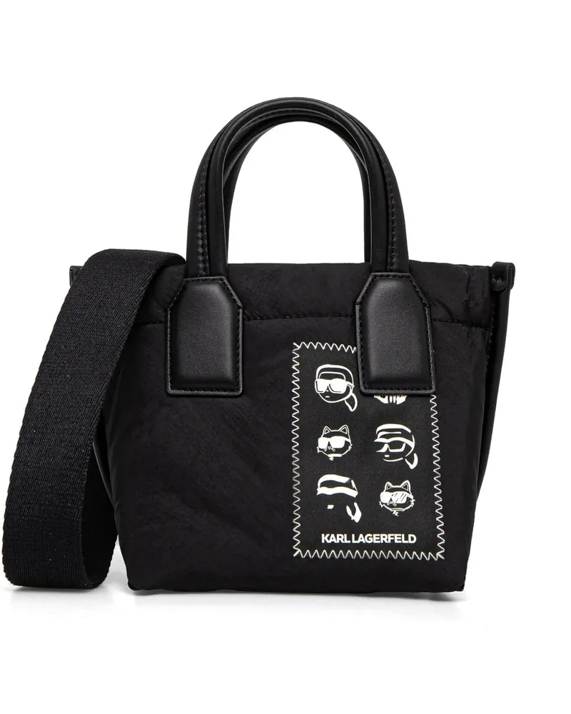 Karl Lagerfeld Ikonik Tote Bag - Schwarz Schwarz