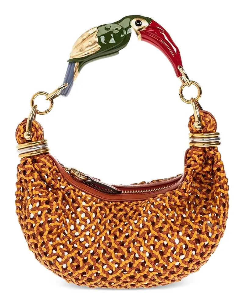 Chloé woven leather tote bag - Orange Orange