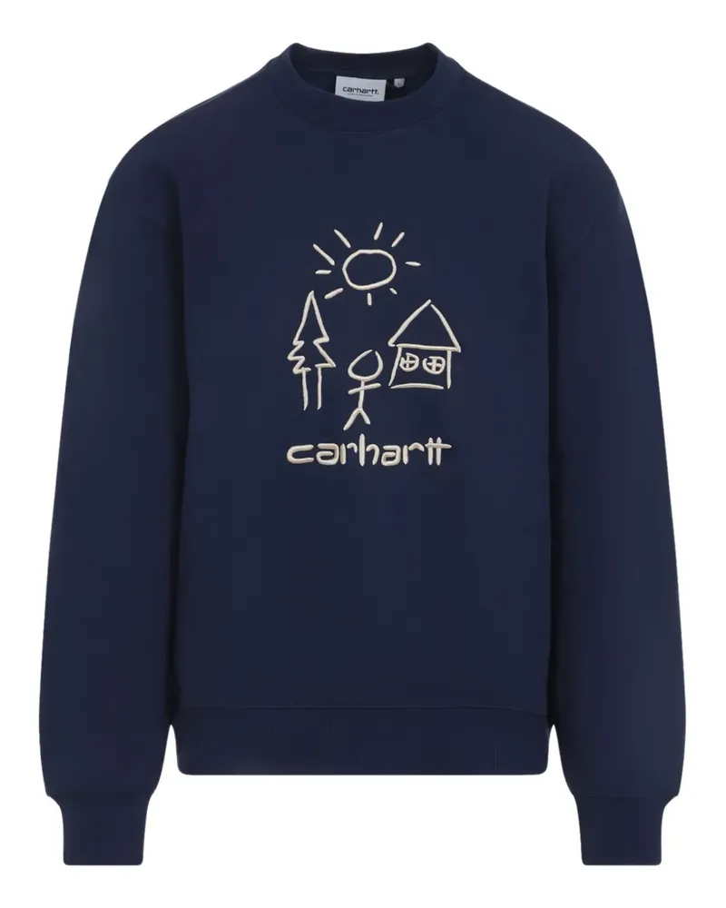 Carhartt WIP Besticktes Sweatshirt - Blau Blau