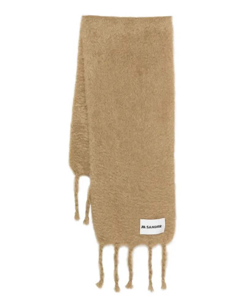 Jil Sander Schal mit Fransen - Nude Nude