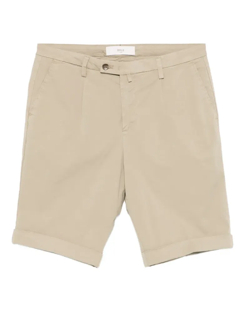 Briglia 1949 pleated turn-up shorts - Nude Nude