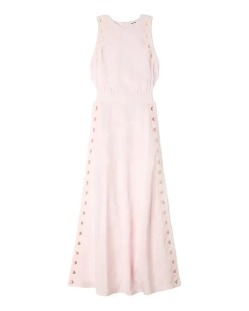 Sandro Maxikleid mit Cut-Outs - Rosa Rosa