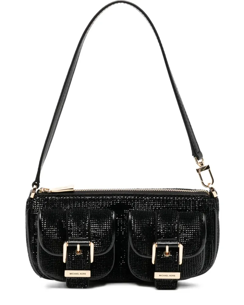 Michael Kors Kleine Zoe Schultertasche - Schwarz Schwarz