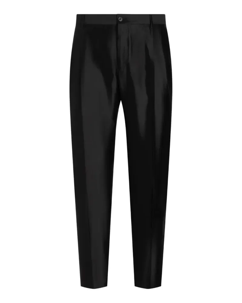 Dolce & Gabbana mikado shantung silk trousers - Schwarz Schwarz