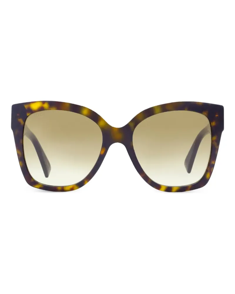 Gucci Sonnenbrille in Schildpattoptik - Braun Braun