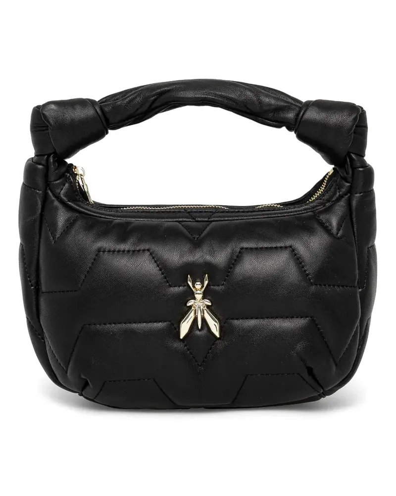 Patrizia Pepe Schultertasche aus Leder - Schwarz Schwarz