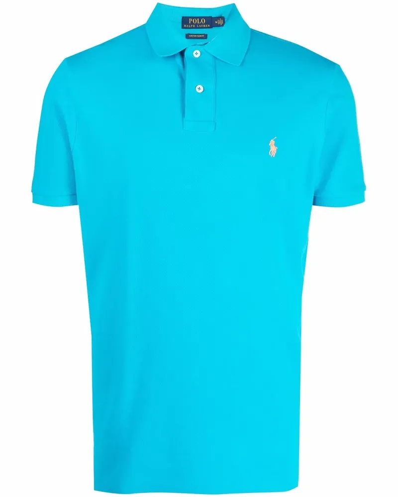 Ralph Lauren Poloshirt mit Logo-Stickerei - Blau Blau