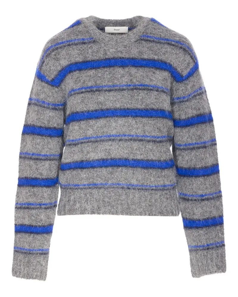 Dunst Gestreifter Pullover - Grau Grau