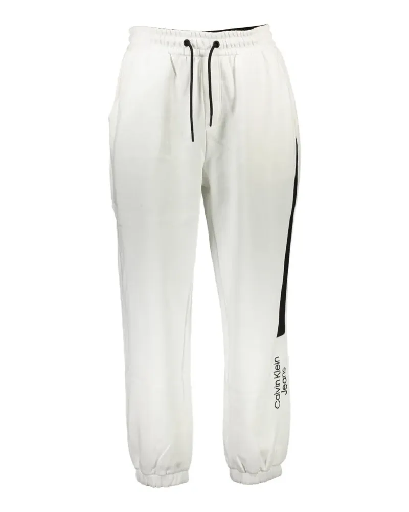 Calvin Klein side-stripe track pants - Weiß Weiß
