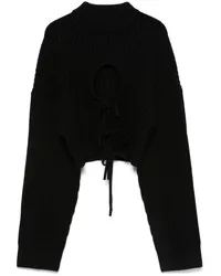 David Koma Pullover mit Cut-Out Schwarz