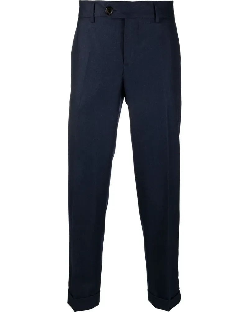 Brunello Cucinelli Klassische Cropped-Hose - Blau Blau