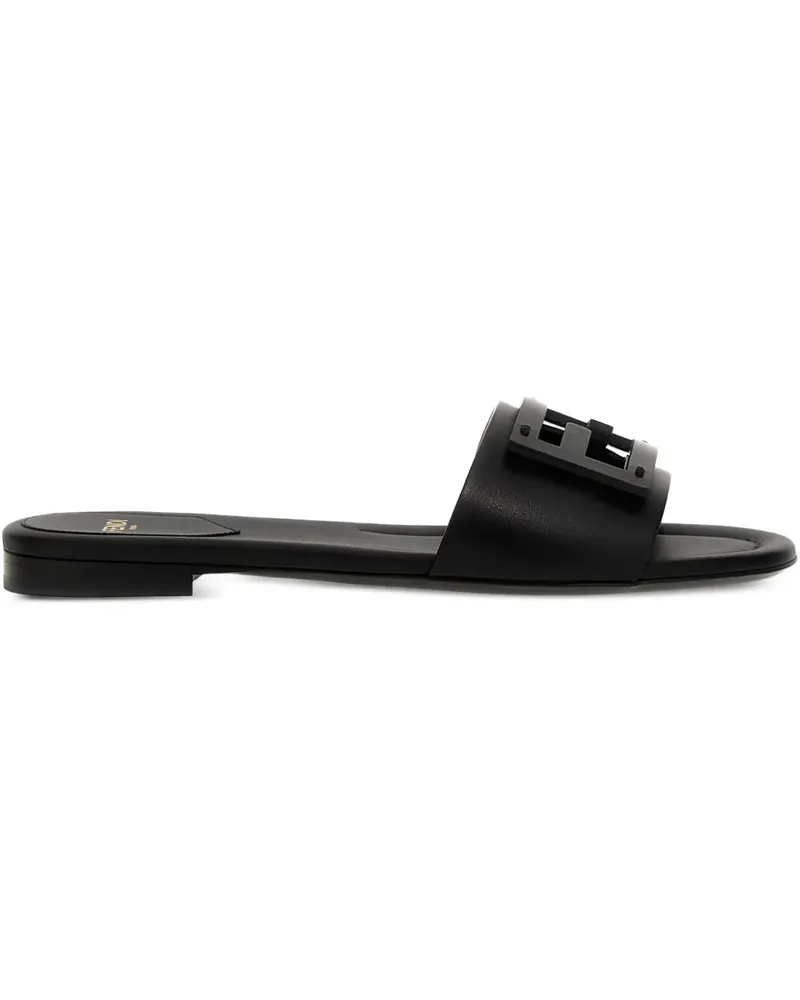 Fendi Baguette Sandalen mit FF-Schnalle - Schwarz Schwarz