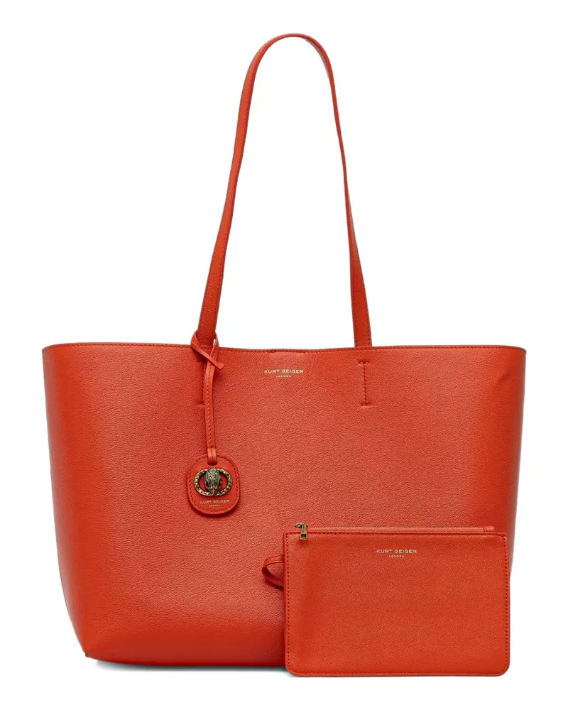 Kurt Geiger Chelsea Shopper charm tote bag - Orange Orange