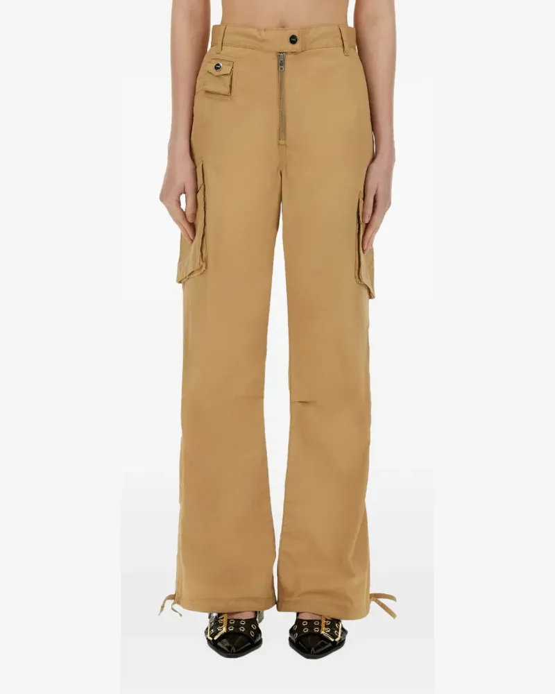 Ganni Cargohose mit Streifendetail - Nude Nude