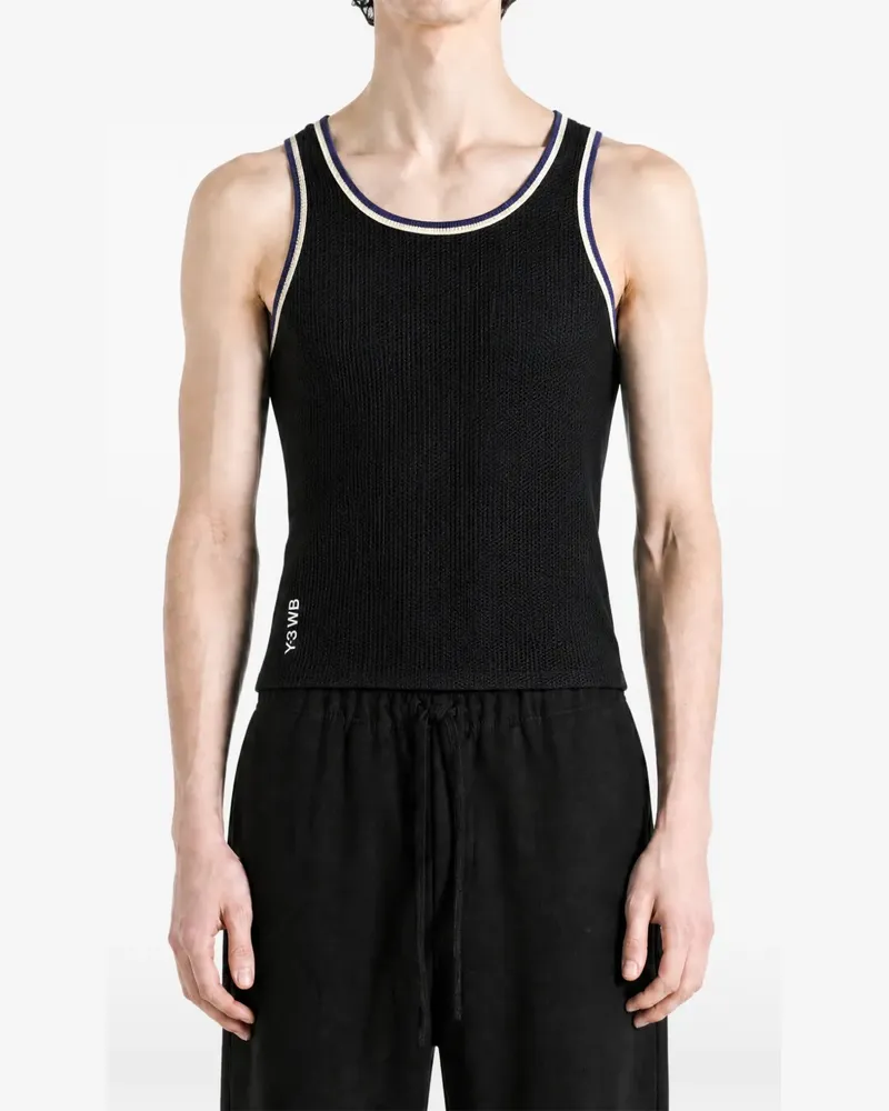 Wales Bonner x Adidas mesh-knit tank top - Schwarz Schwarz