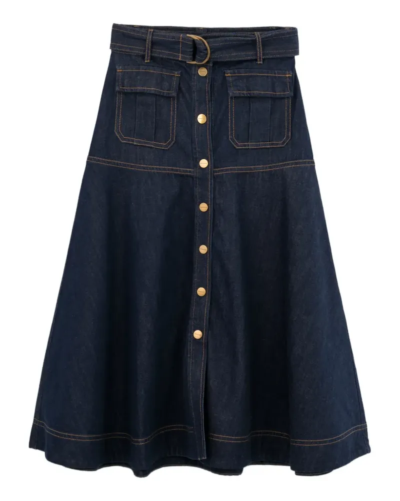 Zimmermann Midirock mit Knöpfen - Blau Blau