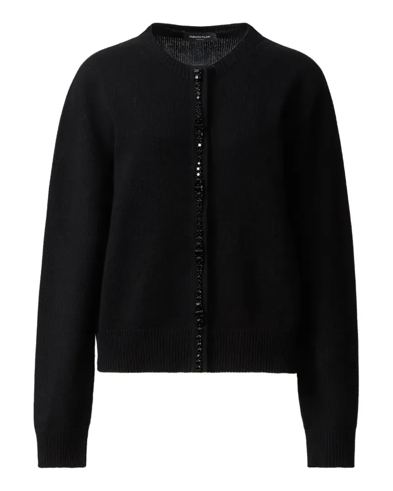Fabiana Filippi bead-embellished cardigan - Schwarz Schwarz