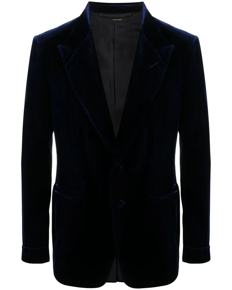 Tom Ford Sakko aus Samt - Blau Blau
