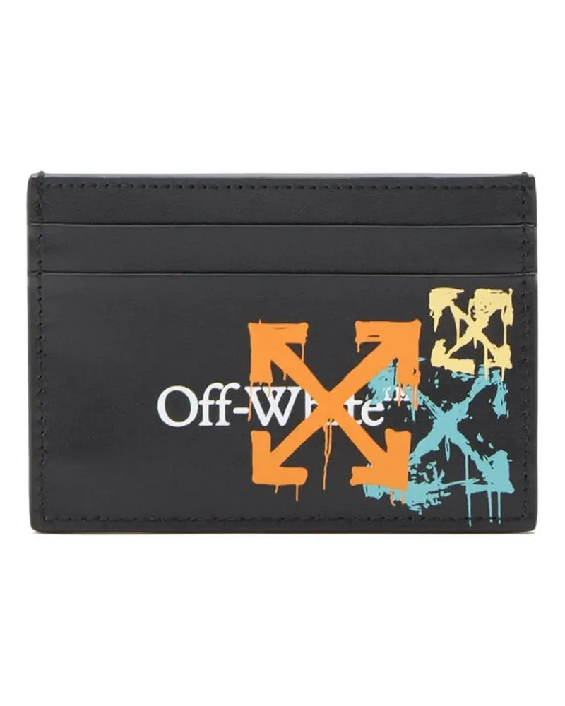 OFF-WHITE Bookish Arrow Spray card case - Schwarz Schwarz