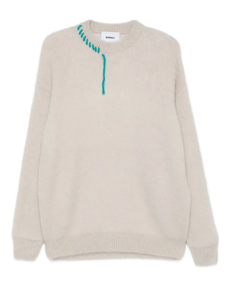 BONSAI Bestickter Pullover - Nude Nude