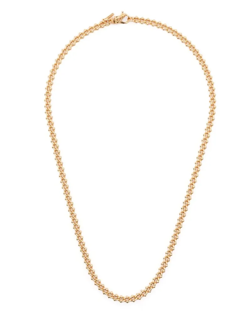 Emanuele Bicocchi Vergoldete Halskette mit Knoten Gold