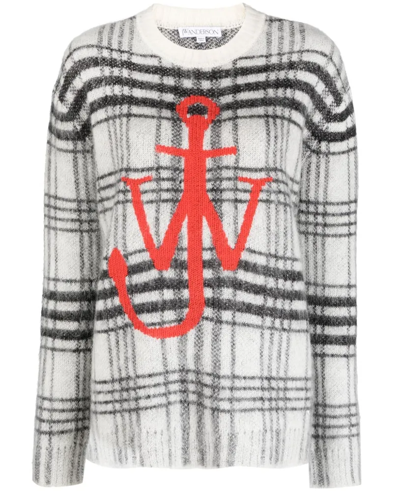 J.W.Anderson Bestickter Pullover - Weiß Weiß