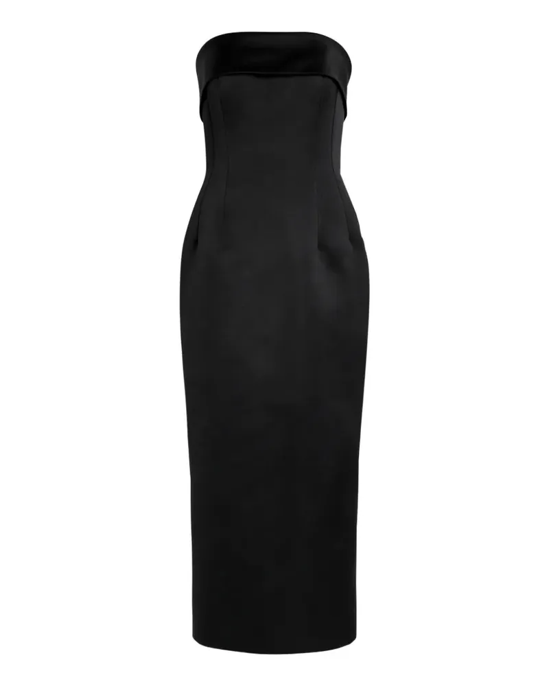 EMILIA WICKSTEAD Keeley strapless midi dress - Schwarz Schwarz