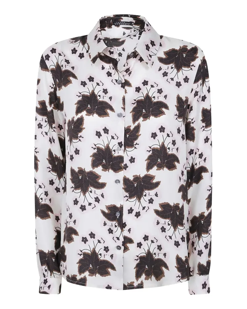 Laura Urbinati floral-print silk shirt - Weiß Weiß