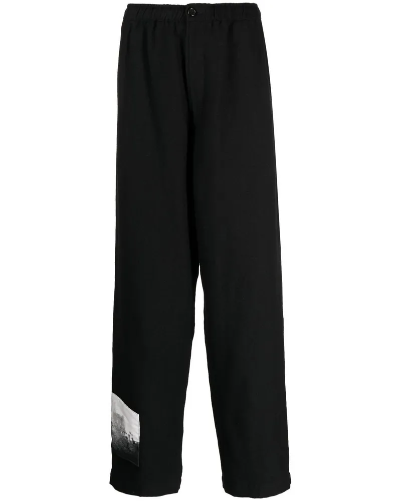 Undercover Hose mit grafischem Patch - Schwarz Schwarz