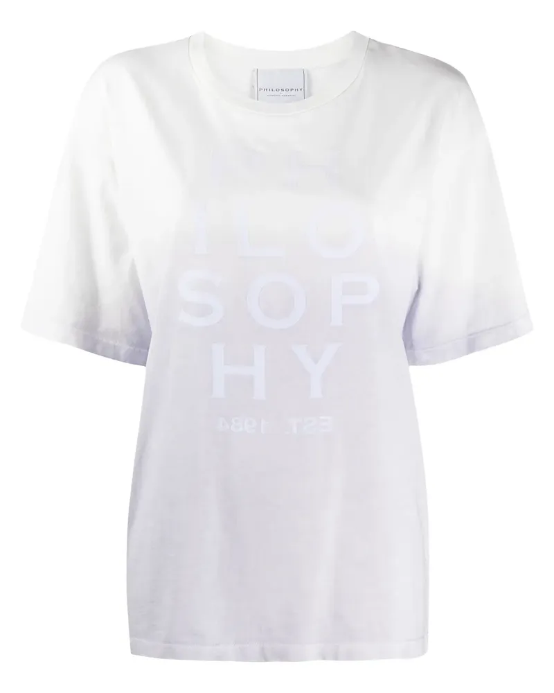 Philosophy Di Lorenzo Serafini T-Shirt mit Logo-Print - Weiß Weiß