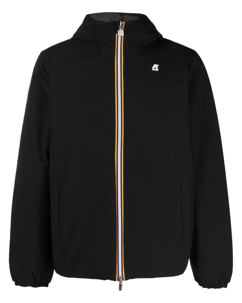 K-Way Wendbare Kapuzenjacke - Blau Blau