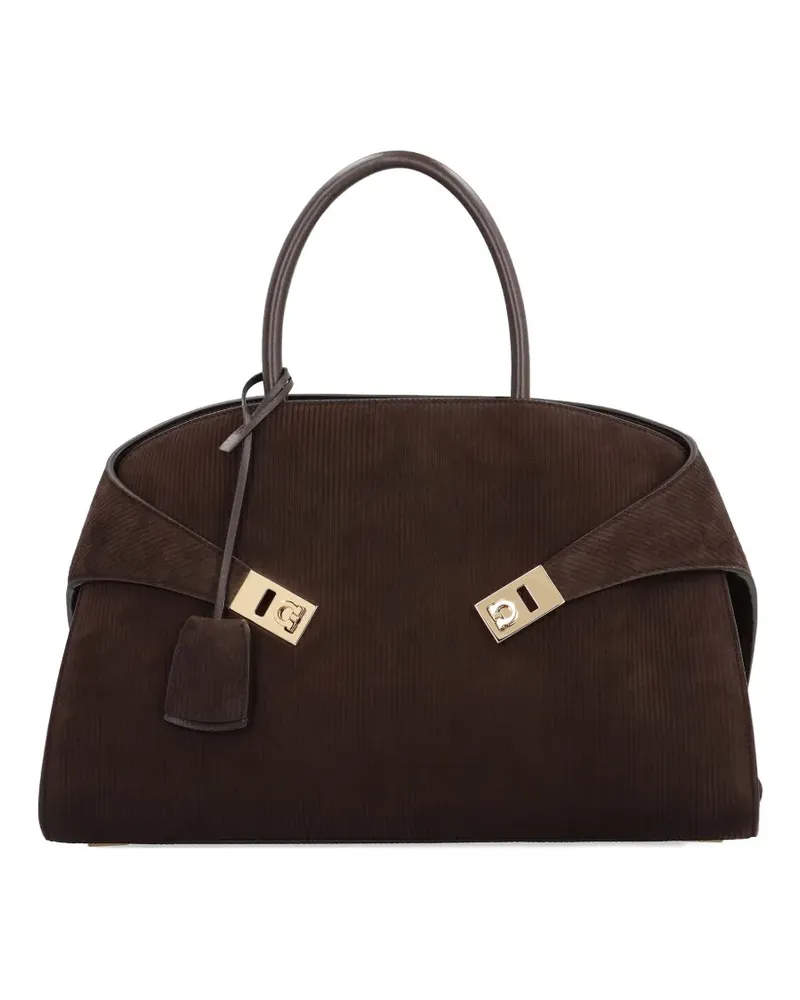 Ferragamo large Hug handbag - Braun Braun