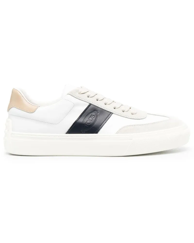 TOD'S Sneakers mit Logo-Stempel - Weiß Weiß