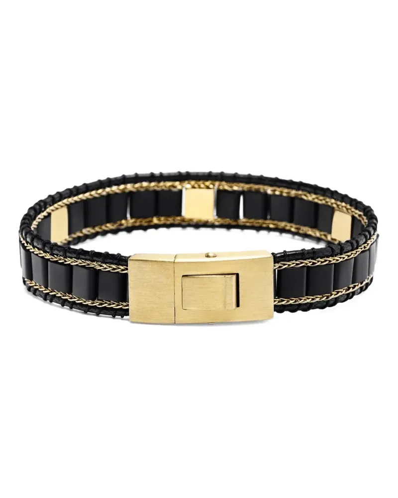 Nialaya Armband mit Nieten - Schwarz Schwarz