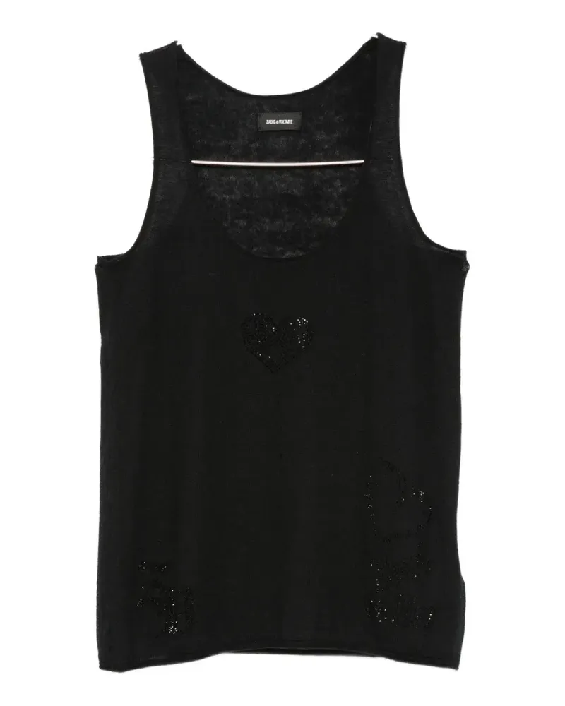 Zadig & Voltaire Lee strass-embellished top - Braun Braun