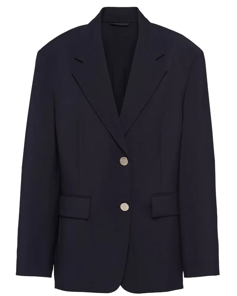 Prada Einreihiger Blazer - Blau Blau
