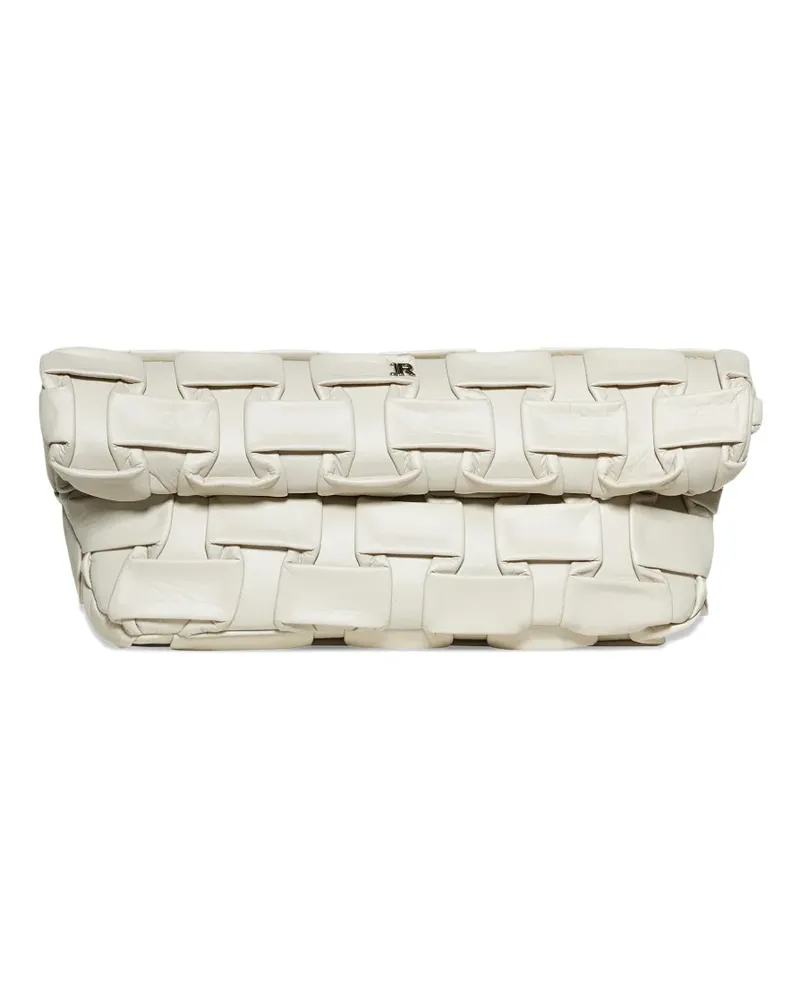 John Richmond woven clutch bag - Weiß Weiß
