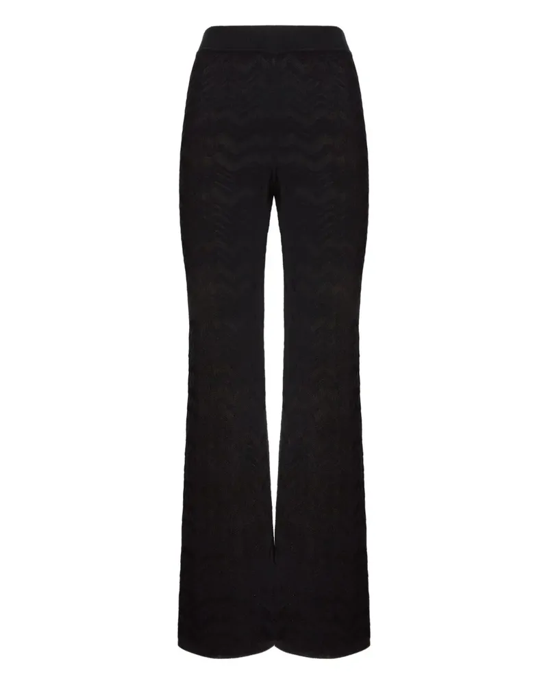 Missoni Hose mit Chevron-Muster - Schwarz Schwarz