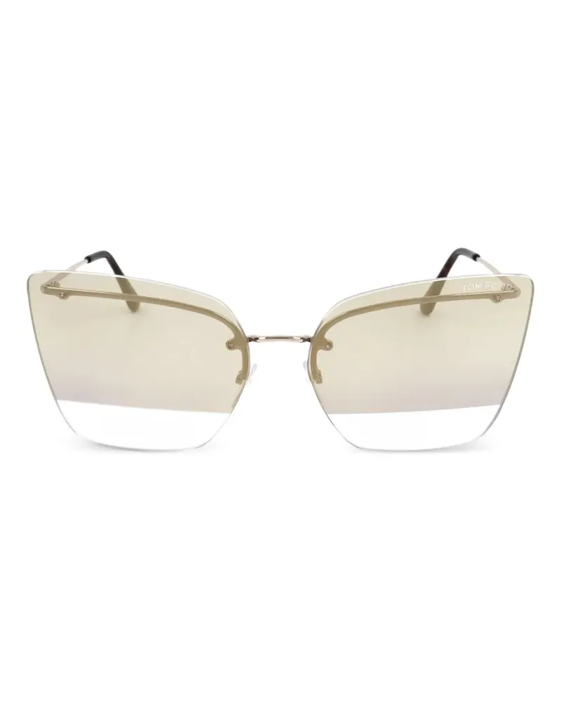 Tom Ford Sonnenbrille mit Cat-Eye-Gestell - Rosa Rosa