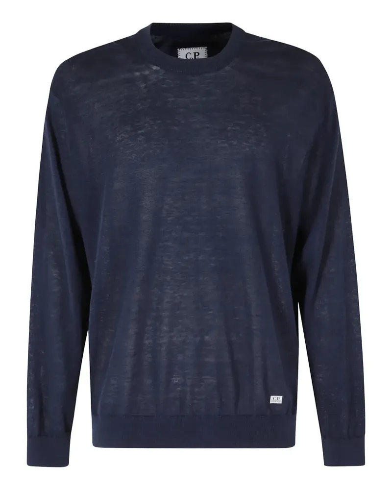 C.P. Company fine-knit raglan-sleeve sweater - Blau Blau