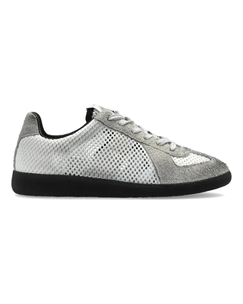 Maison Margiela mesh panelled sneakers - Weiß Weiß
