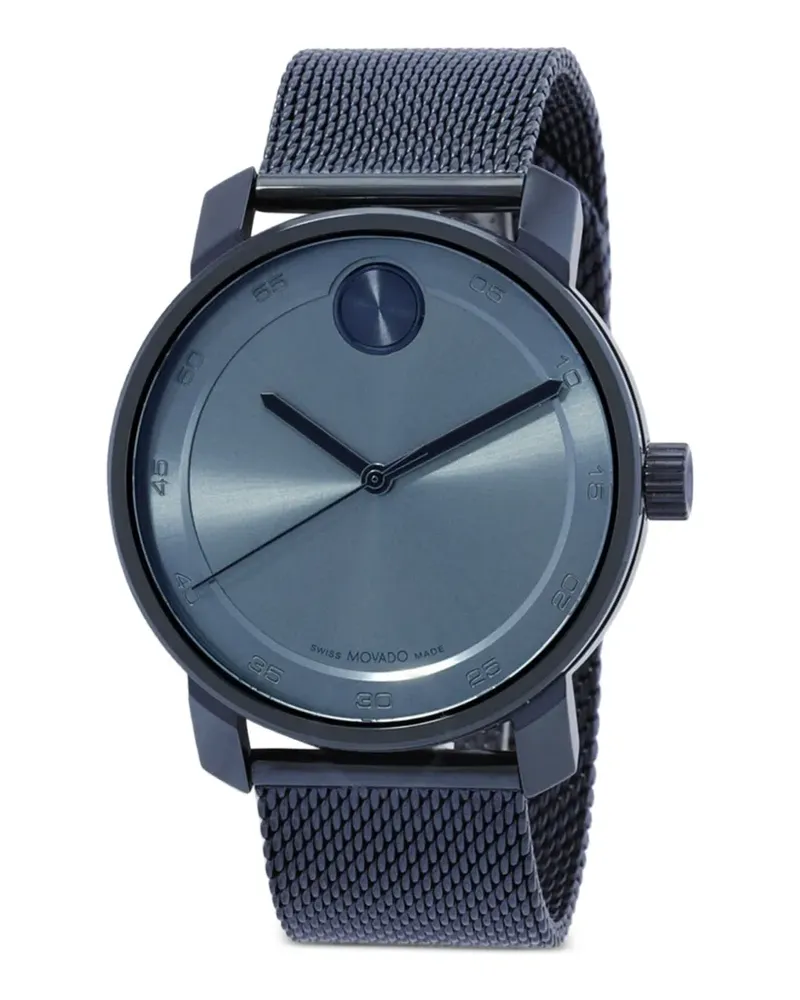 Movado Bold mesh-strap 41mm watch - Blau Blau
