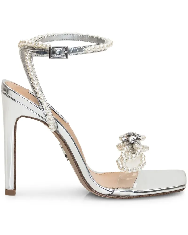 Steve Madden Sandalen mit Kunstperlen - Silber Silber