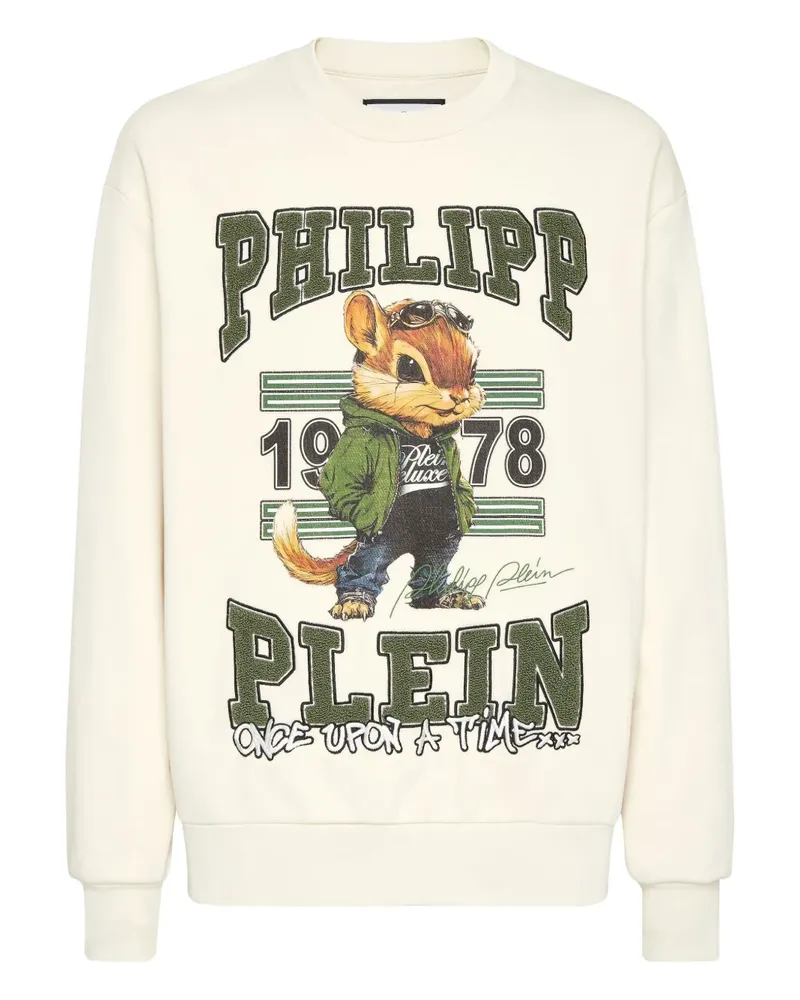 Philipp Plein Sweatshirt mit Rundhalsausschnitt - Nude Nude
