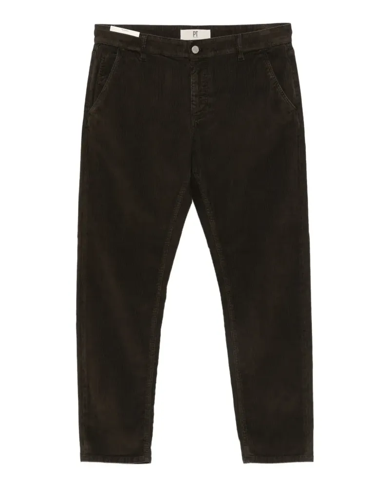 PT TORINO Tapered-Hose aus Cord - Braun Braun